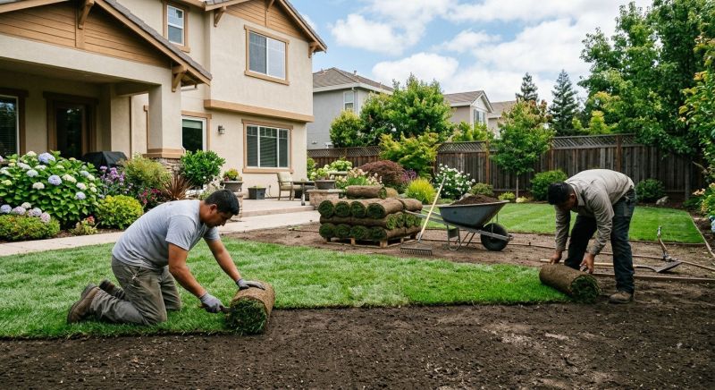 Fescue Sod Installation in Rockwall, TX